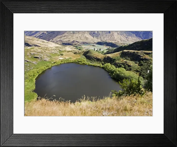 Framed Print : New Zealand - Diamond Lake from walking track in Conservation Area - Wanaka - South Island Framed Print : New Zealand - Diamond Lake from walking track in Conservation Area - Wanaka - South Island