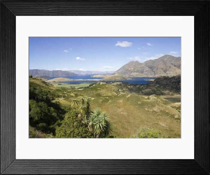 Framed Print : Lake Wanaka viewpoint and Rocky Mountains. Diamond Lake Conservation Area - Wanaka - South Island - New Zealand Framed Print : Lake Wanaka viewpoint and Rocky Mountains. Diamond Lake Conservation Area - Wanaka - South Island - New Zealand