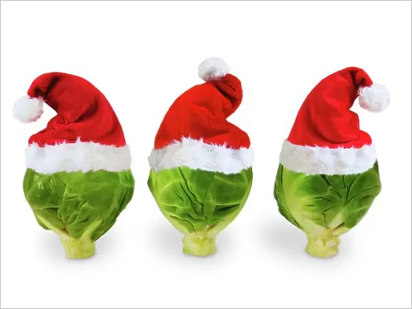Brussel Sprouts - in Christmas hats Digital Manipulation: SU hats