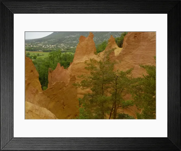 Framed Print : Colorado Provencal - Rustrel - France Framed Print : Colorado Provencal - Rustrel - France