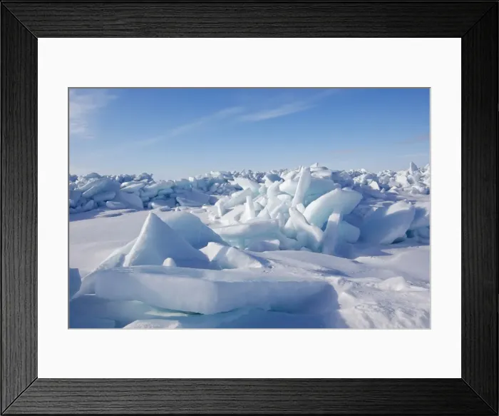Framed Print : Ice floe Magdalen islands Canada Framed Print : Ice floe Magdalen islands Canada