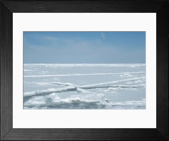Framed Print : Canada - crevice in ice, Harp Seal habitat. Magdalen Island Framed Print : Canada - crevice in ice, Harp Seal habitat. Magdalen Island