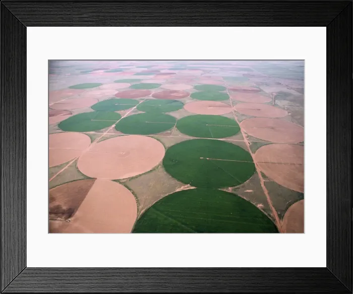 Framed Print : Irrigation - agriculture West Texas, USA Framed Print : Irrigation - agriculture West Texas, USA