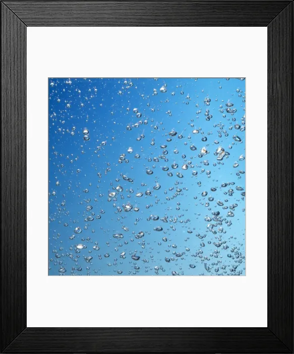 Framed Print : Bubbles - in water Framed Print : Bubbles - in water