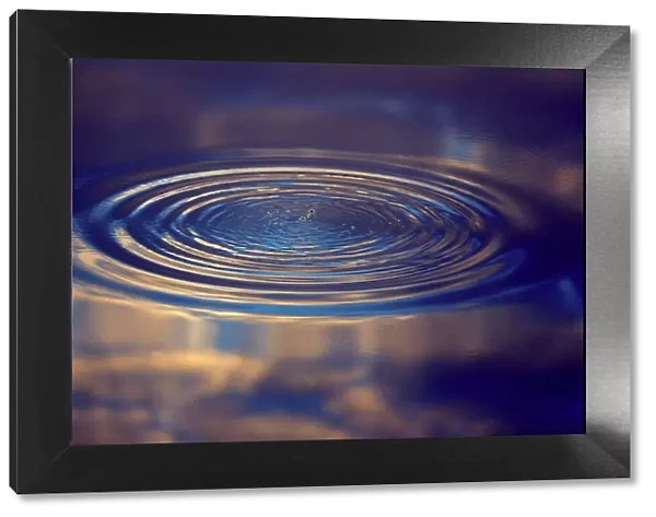 Ripple on Water - With reflection of clouds