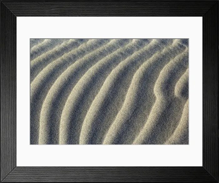 Framed Print : Sand Dune close-up of sand ripples of white sand dunes at Whaririki Beach Golden Bay, Nelson District, South Island, New Zealand Framed Print : Sand Dune close-up of sand ripples of white sand dunes at Whaririki Beach Golden Bay, Nelson District, South Island, New Zealand