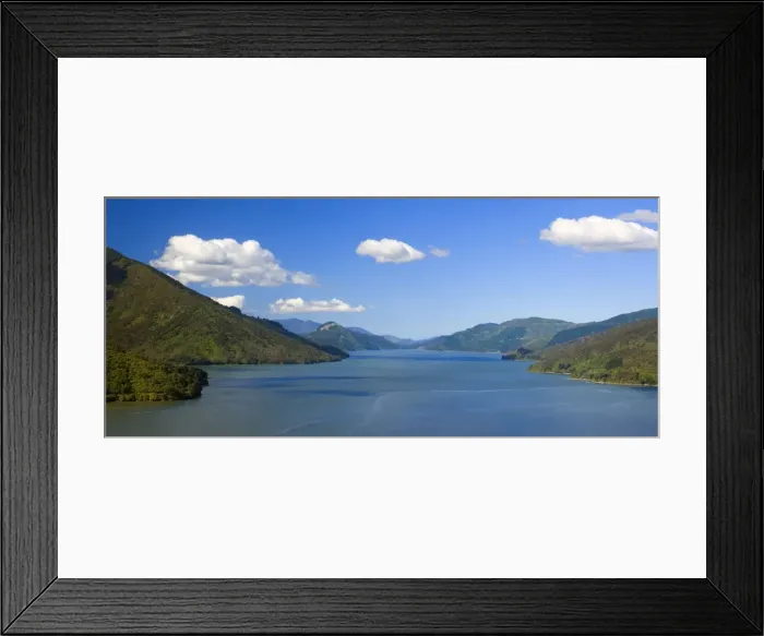 Framed Print : Pelorus Sound view into Pelorus Sound with its many bays and forest-clad hills Marlborough Sounds, South Island, New Zealand Framed Print : Pelorus Sound view into Pelorus Sound with its many bays and forest-clad hills Marlborough Sounds, South Island, New Zealand