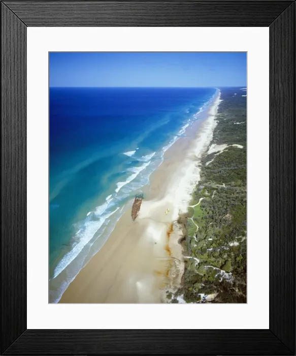 Framed Print : Australia - Maheno wreck Maheno Beach, Fraser Island, Great Sandy National Park, Queensland, Australia Framed Print : Australia - Maheno wreck Maheno Beach, Fraser Island, Great Sandy National Park, Queensland, Australia