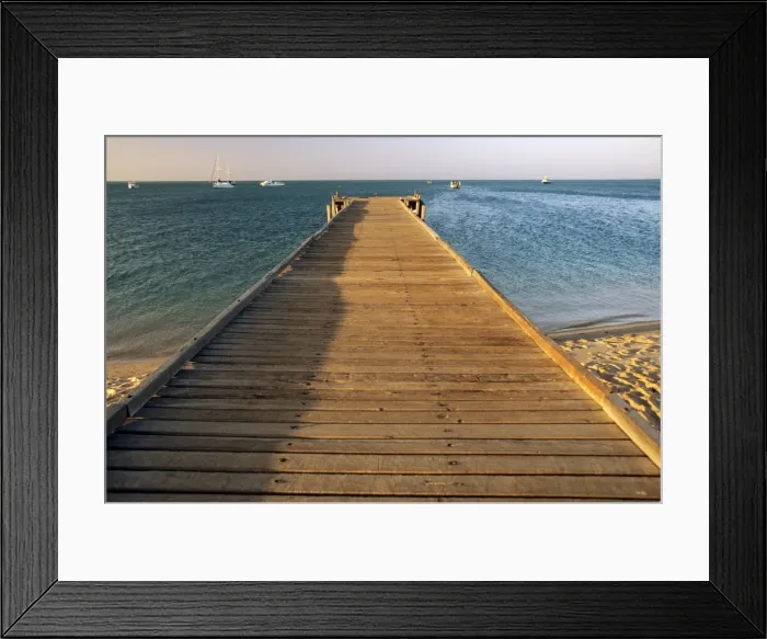 Framed Print : Western Australia - Pier Monkey Mia, Shark Bay World Heritage Area, Western Australia ALA00205