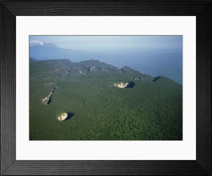 Framed Print : Venezuela - aerials of Tepuis, South America: Sarisarinama sink hole with rainforest, Jaua-Sarisarinama National Park at the far south-west of Bolivar State, Venezuela AWA0200 Framed Print : Venezuela - aerials of Tepuis, South America: Sarisarinama sink hole with rainforest, Jaua-Sarisarinama National Park at the far south-west of Bolivar State, Venezuela AWA0200