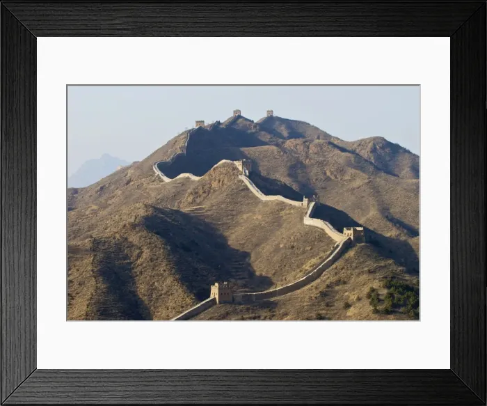Framed Print : Great Wall - Winter - Simata - China Framed Print : Great Wall - Winter - Simata - China
