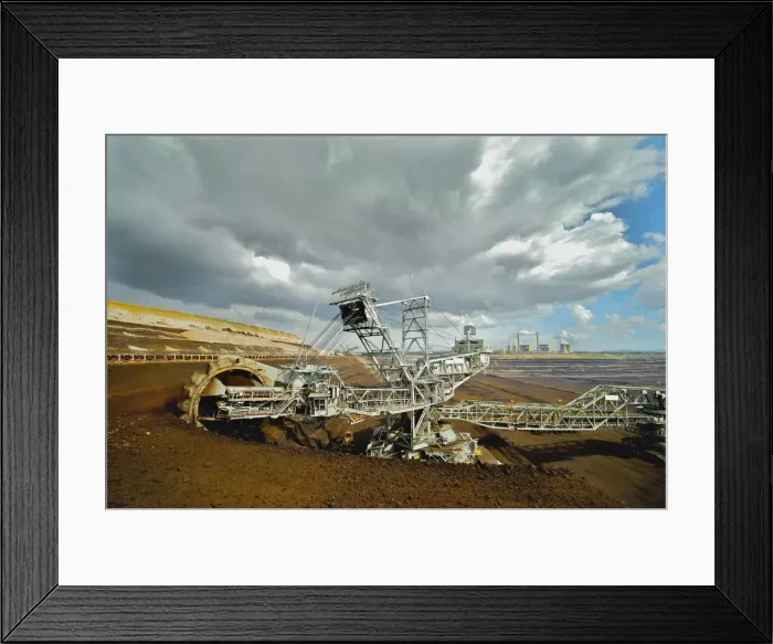 Framed Print : Brown Coal cutter Loy Yang Power station Australia victoria Framed Print : Brown Coal cutter Loy Yang Power station Australia victoria