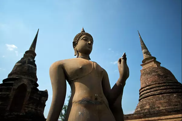 Buddha Sukhothai Historical park Thailand