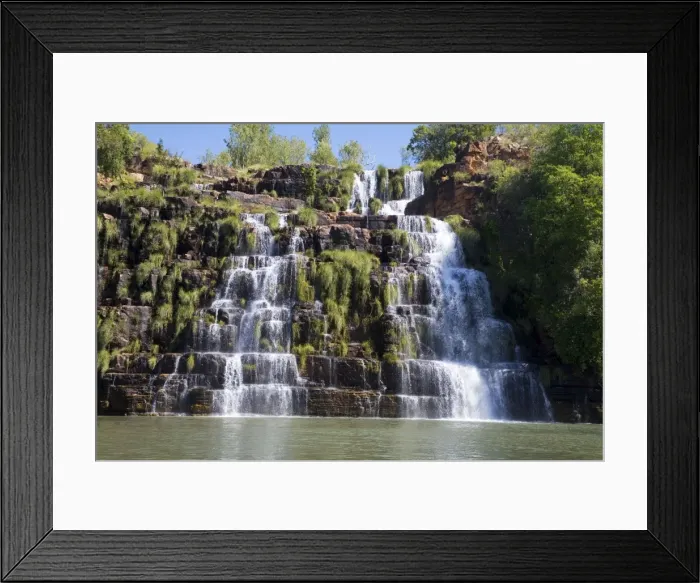 Framed Print : Reed Grasses Growing on King Cascade, Prince Regent River, Kimberley coast, Western Australia Framed Print : Reed Grasses Growing on King Cascade, Prince Regent River, Kimberley coast, Western Australia