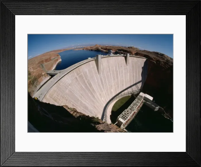 Framed Print : Glen Canyon Dam FG 4254 Arizona USA. © Francois Gohier / ARDEA LONDON Framed Print : Glen Canyon Dam FG 4254 Arizona USA. © Francois Gohier / ARDEA LONDON