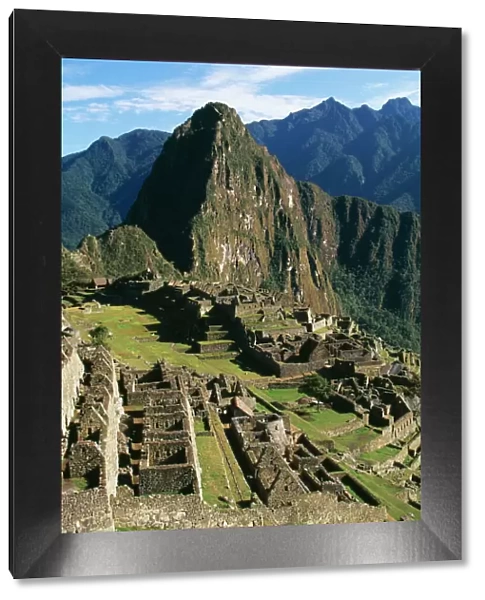 Peru FG 8889 Michu Picchu the city below Huayna Picchu mountain. © Francois Gohier  /  ARDEA LONDON