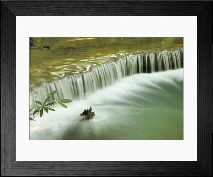 Framed Print : Huay Mae Kamin waterfall Kheaun Sri Nakarin N. P. Kanchanaburi province, Thailand