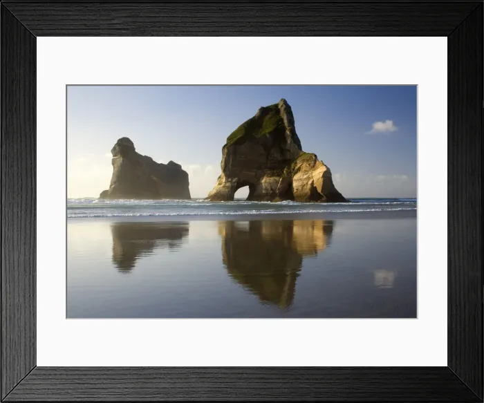 Framed Print : Rocky Islands - by powerful surf sculpted rock islands with caves and arches at Wharariki beach in last evening light Wharariki Beach, Golden Bay, Nelson District, South Island, New Zealand Framed Print : Rocky Islands - by powerful surf sculpted rock islands with caves and arches at Wharariki beach in last evening light Wharariki Beach, Golden Bay, Nelson District, South Island, New Zealand