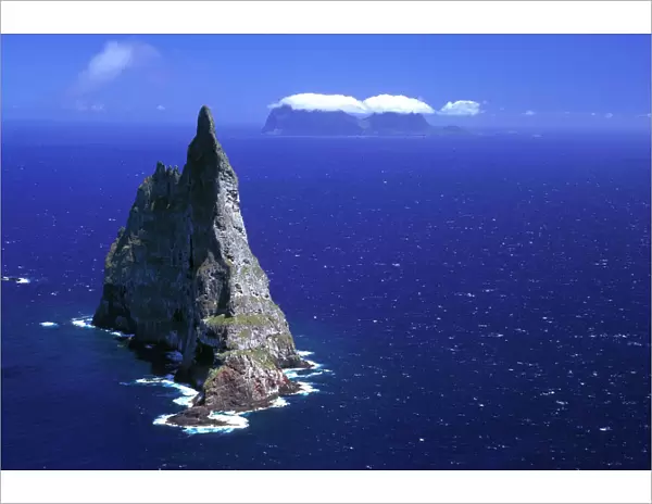 Balls Pyramid world's tallest sea stack, 562 metres, Lord Howe Island, New South Wales, Australia JPF33527