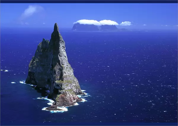 Balls Pyramid world's tallest sea stack, 562 metres, Lord Howe Island, New South Wales, Australia JPF33527