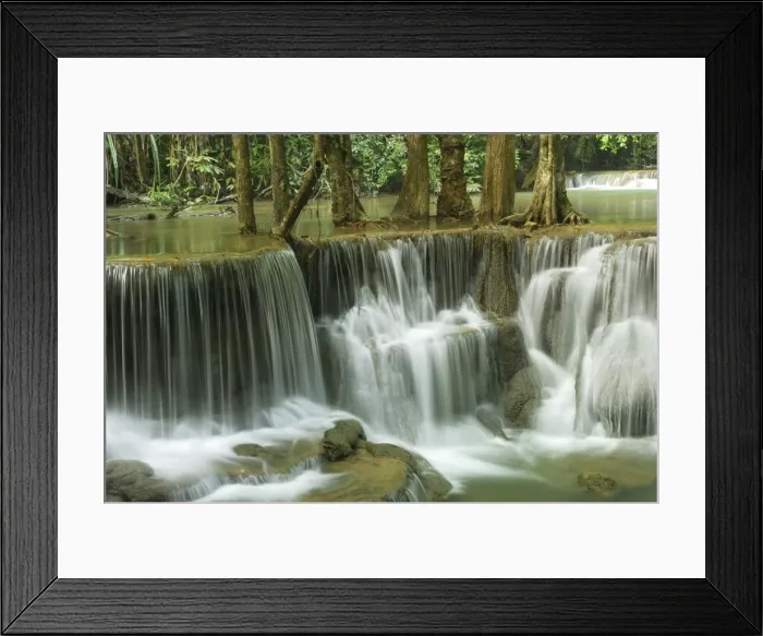 Framed Print : Huay Mae Kamin waterfall Kheaun Sri Nakarin N. P. Kanchanaburi province, Thailand Framed Print : Huay Mae Kamin waterfall Kheaun Sri Nakarin N. P. Kanchanaburi province, Thailand