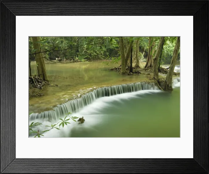 Framed Print : Huay Mae Kamin waterfall Kheaun Sri Nakarin N. P. Kanchanaburi province, Thailand Framed Print : Huay Mae Kamin waterfall Kheaun Sri Nakarin N. P. Kanchanaburi province, Thailand