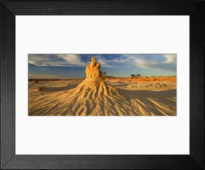 Framed Print : Eroded pinnacle - amazingly shaped, eroded pinnacle of the lunette Walls of China, located within the since 18000 years dried-up lakebed of Lake Mungo