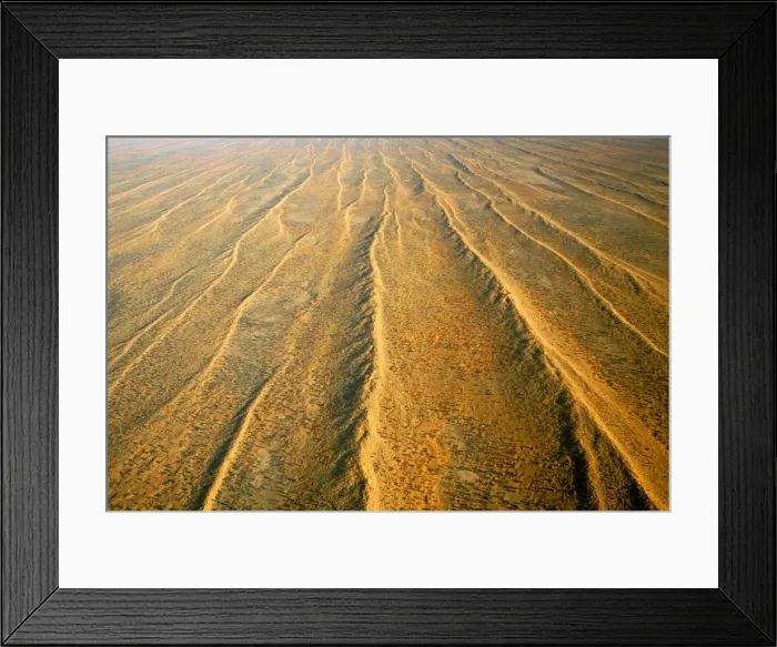 Framed Print : Aerial of dunefields, sand dunes and claypans in interdune corridors, southeastern Simpson Desert, South Australia JPF42955 Framed Print : Aerial of dunefields, sand dunes and claypans in interdune corridors, southeastern Simpson Desert, South Australia JPF42955
