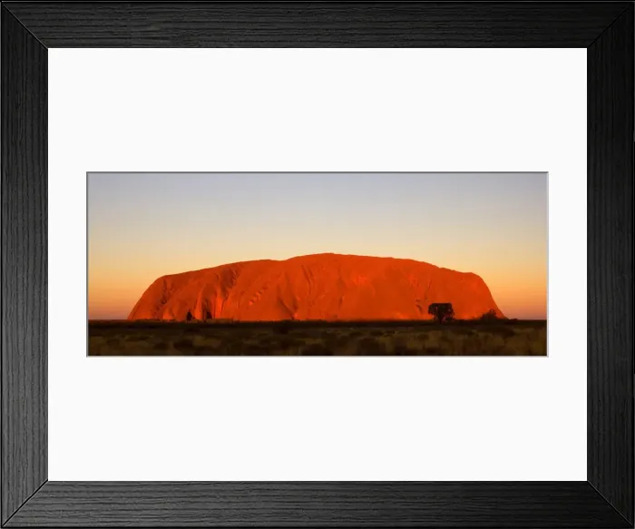 Framed Print : Ayers Rock - Uluru - brightly ablaze Ayers Rock shortly at sunset - Uluru-Kata Tjuta National Park, World Heritage Area, Northern Territory, Australia Framed Print : Ayers Rock - Uluru - brightly ablaze Ayers Rock shortly at sunset - Uluru-Kata Tjuta National Park, World Heritage Area, Northern Territory, Australia