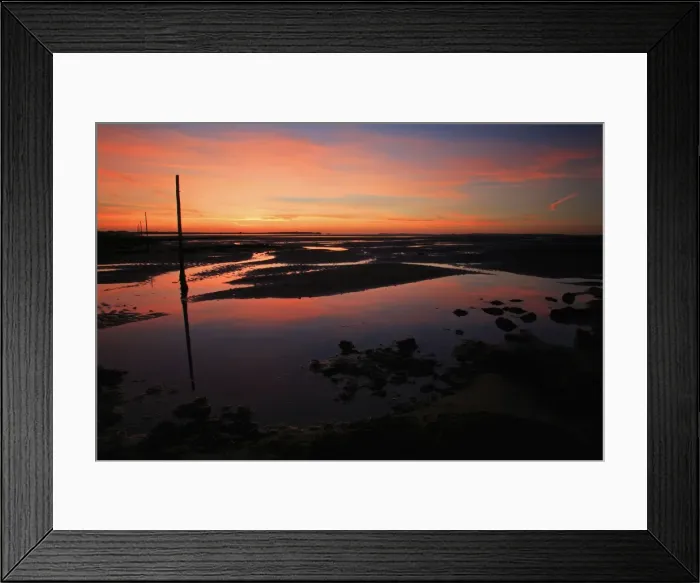 Framed Print : Pilgrim's Way - tidal causeway to Holy Island at dawn. Lindisfarne National Nature Reserve, Northumberland, England Framed Print : Pilgrim's Way - tidal causeway to Holy Island at dawn. Lindisfarne National Nature Reserve, Northumberland, England