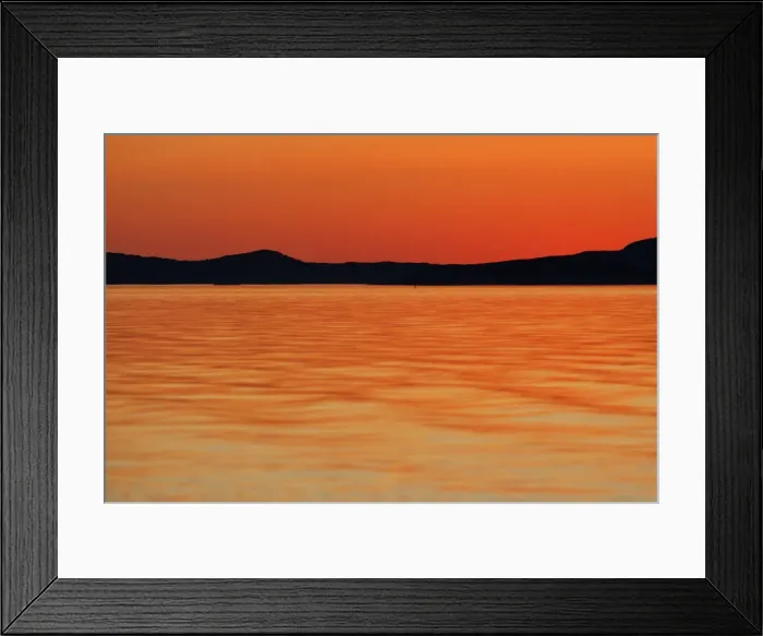 Framed Print : Sunset over water - Lauvsnes - Flatanger - Norway Framed Print : Sunset over water - Lauvsnes - Flatanger - Norway