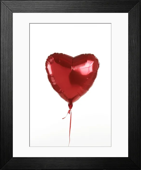 Framed Print : Balloon, heart shaped Framed Print : Balloon, heart shaped