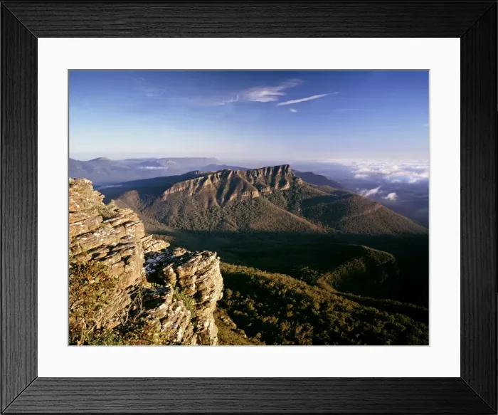 Framed Print : Redman Bluff - Mount William Range, Grampians National Park, Victoria, Australia JLR05002 Framed Print : Redman Bluff - Mount William Range, Grampians National Park, Victoria, Australia JLR05002