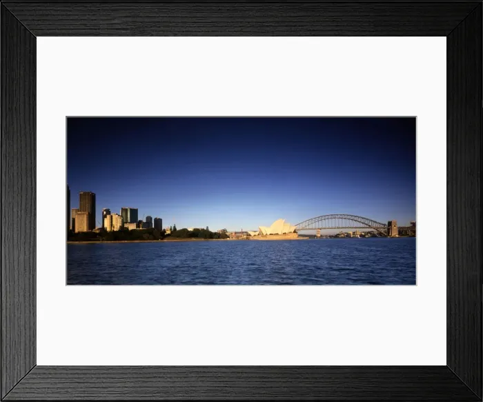 Framed Print : Opera House, Sydney Harbour Bridge and city skyline Sydney, New South Wales, Australia JLR07513 Framed Print : Opera House, Sydney Harbour Bridge and city skyline Sydney, New South Wales, Australia JLR07513