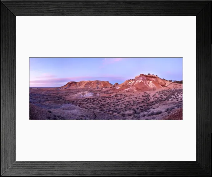 Framed Print : Arckaringa Hills / Painted Desert - North of Coober Pedy Breakaway Country - South Australia Framed Print : Arckaringa Hills / Painted Desert - North of Coober Pedy Breakaway Country - South Australia