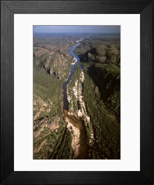 Framed Print : East Alligator River Gorge aerial looking downstream, Kakadu National Park (World Heritage Area), Northern Territory, Australia JPF28931 Framed Print : East Alligator River Gorge aerial looking downstream, Kakadu National Park (World Heritage Area), Northern Territory, Australia JPF28931