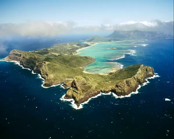 Lord Howe Island from the air, New South Wales, Australia JPF32737