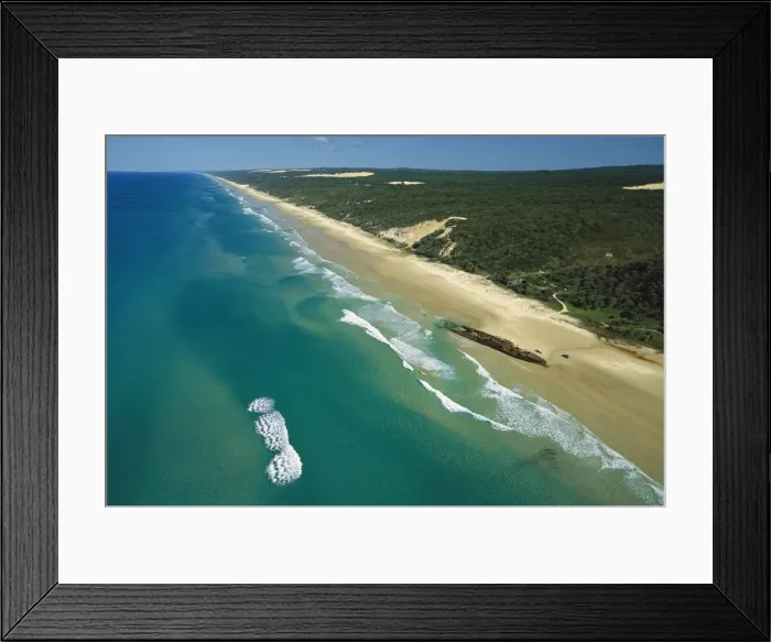 Framed Print : Maheno wreck on Maheno Beach, Great Sandy National Park, Fraser Island, Queensland, Australia JPF33695 Framed Print : Maheno wreck on Maheno Beach, Great Sandy National Park, Fraser Island, Queensland, Australia JPF33695