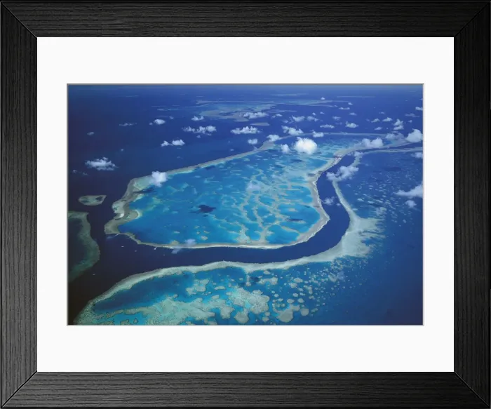 Framed Print : Hardy & Hook Reefs separated by deep channel, Hardy Reef, Great Barrier Reef Marine Park (World Heritage Area), Queensland, Australia JPF34077 Framed Print : Hardy & Hook Reefs separated by deep channel, Hardy Reef, Great Barrier Reef Marine Park (World Heritage Area), Queensland, Australia JPF34077