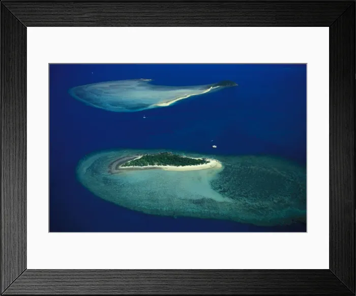 Framed Print : Black and Langford Islands near Hook Island, Whitsunday Group, Great Barrier Reef Marine Park (World Heritage Area), Queensland, Australia JPF34313 Framed Print : Black and Langford Islands near Hook Island, Whitsunday Group, Great Barrier Reef Marine Park (World Heritage Area), Queensland, Australia JPF34313