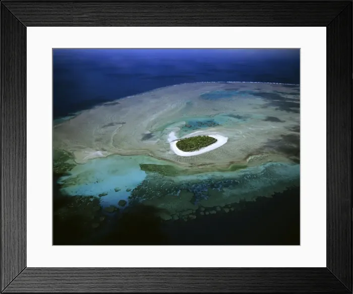 Framed Print : Bushy Cay off Mackay mature vegetated cay, Great Barrier Reef, Queensland, Australia JPF34350 Framed Print : Bushy Cay off Mackay mature vegetated cay, Great Barrier Reef, Queensland, Australia JPF34350