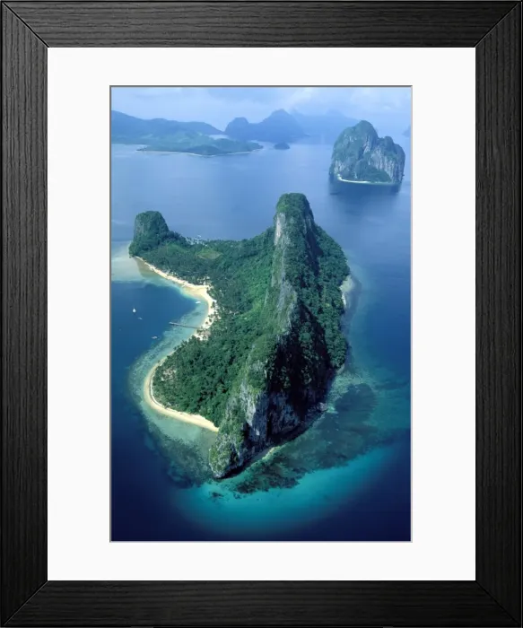 Framed Print : Bacuit Bay - near El Nido, Malapacao Island, Palawan, Philippines JPF37947 Framed Print : Bacuit Bay - near El Nido, Malapacao Island, Palawan, Philippines JPF37947