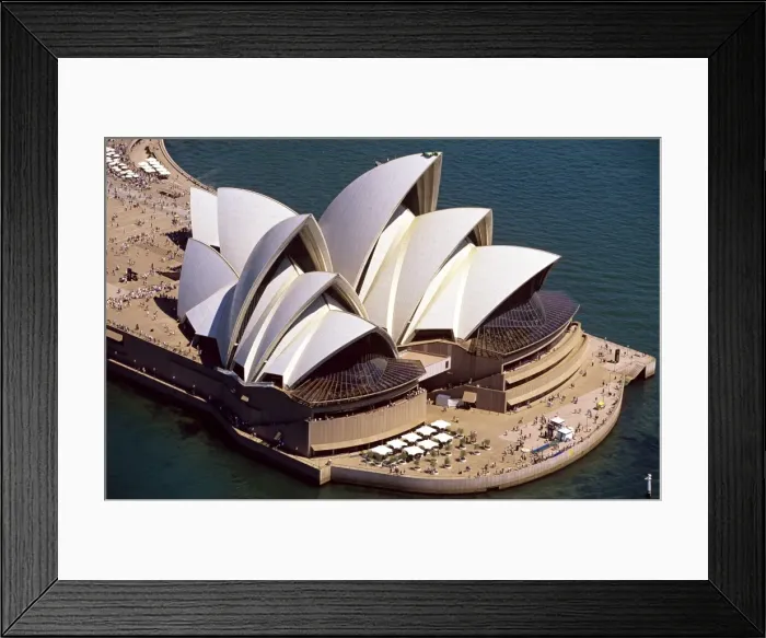 Framed Print : Sydney Opera House from the air Sydney, New South Wales, Australia JPF46840 Framed Print : Sydney Opera House from the air Sydney, New South Wales, Australia JPF46840