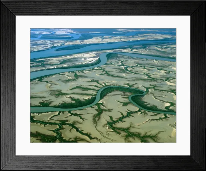 Framed Print : Aerial - Limmen Bight River, near the mouth with mangrove lined shores, Gulf of Carpentaria, Northern Territory, Australia JPF48271 Framed Print : Aerial - Limmen Bight River, near the mouth with mangrove lined shores, Gulf of Carpentaria, Northern Territory, Australia JPF48271
