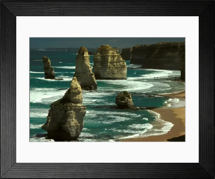 Framed Print : The Twelve Apostles - stack in foreground collapsed in 2005 Port Campbell National Park, Victoria, Australia JPF01559 Framed Print : The Twelve Apostles - stack in foreground collapsed in 2005 Port Campbell National Park, Victoria, Australia JPF01559