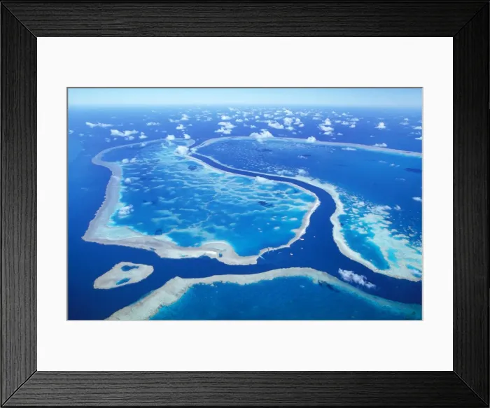 Framed Print : Great Barrier Reef - hardy reef seperated from hook reef by deep channel Great Barrier Reef Marine Park, Queensland, Australia Framed Print : Great Barrier Reef - hardy reef seperated from hook reef by deep channel Great Barrier Reef Marine Park, Queensland, Australia