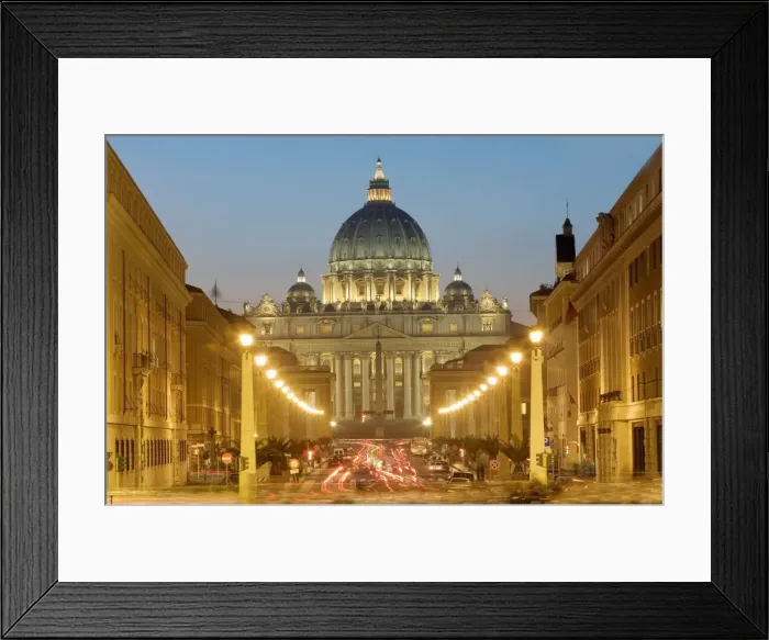 Framed Print : St Peters - The Vatican - Rome - Italy Framed Print : St Peters - The Vatican - Rome - Italy