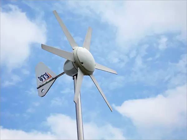 Small Rutland 913 pole mounted wind turbine - Stratford Racecourse Warwickshire UK