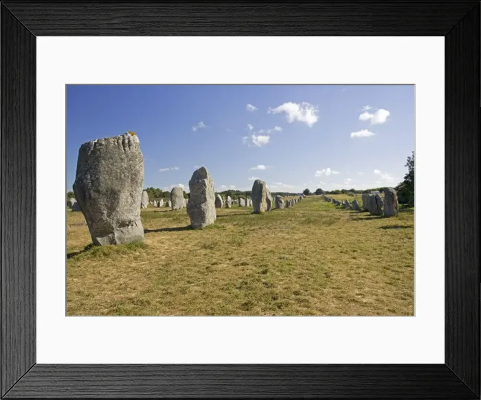 Framed Print : Alignements de Menec lines of prehistoric megaliths or standing stones Carnac Brittany France Framed Print : Alignements de Menec lines of prehistoric megaliths or standing stones Carnac Brittany France