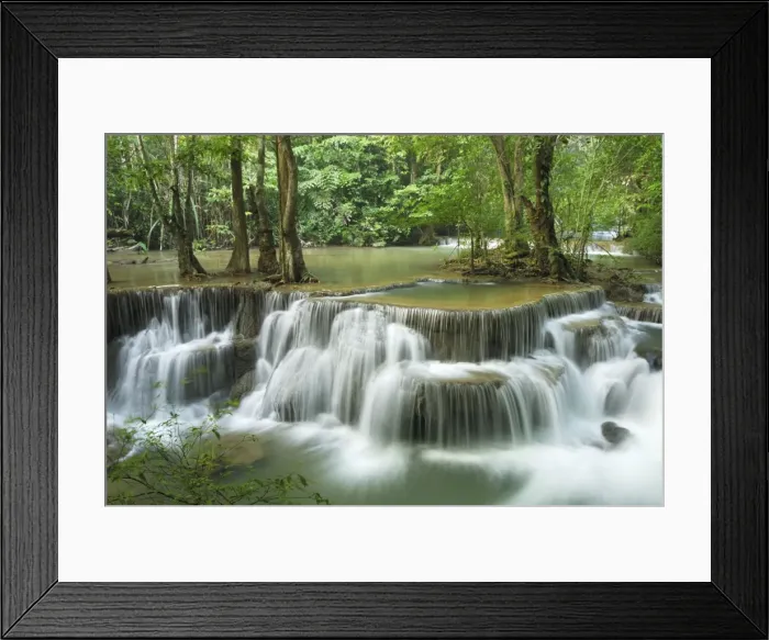 Framed Print : Huay Mae Kamin waterfall Kheaun Sri Nakarin N. P. Kanchanaburi province, Thailand Framed Print : Huay Mae Kamin waterfall Kheaun Sri Nakarin N. P. Kanchanaburi province, Thailand